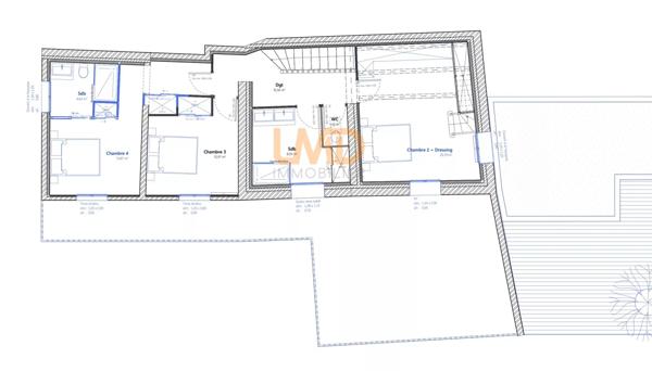 Maison rénovée, 4 chambres, piscine