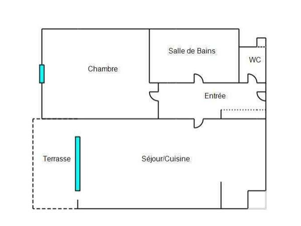 Sète (34200) T2 de 37 m2 + Terrasse 7,61 m2 avec vue sur étang l'étang de Thau au cœur du centre-ville de Sète !