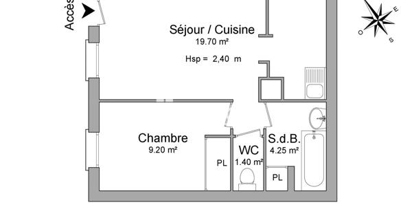 Location Appartement 2 pièces 34.55 m² - Les Pavillons-sous-bois 93320