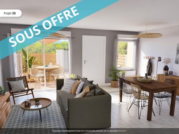 construction de 2000, maison T3+ jardin+parking privée