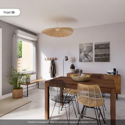 construction de 2000, maison T3+ jardin+parking privée