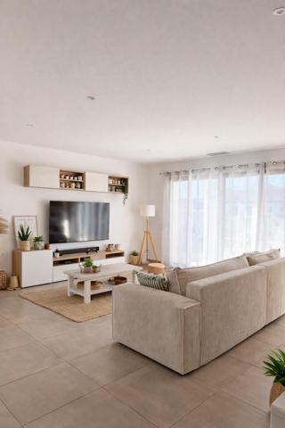 À Palaja, villa contemporaine de plain-pied (2020) au calme, proche Carcassonne, offrant confort moderne, belle luminosité et jardin facile d’entretien.