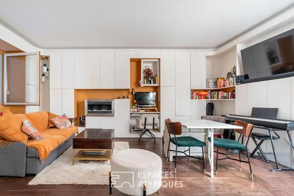 Rez-de-chaussée comme une maison sur cour