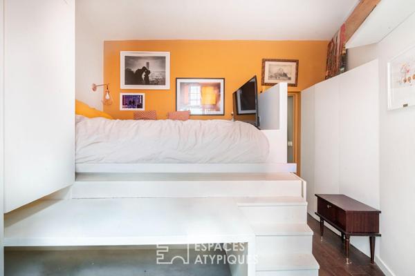 Rez-de-chaussée comme une maison sur cour