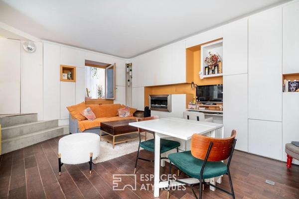 Rez-de-chaussée comme une maison sur cour