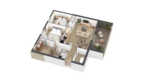 Appartement neuf 3 pièces à vendre à Borgo - Promotion TERRA VIVA