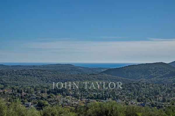 Cabris - Vue panoramique mer et campagne