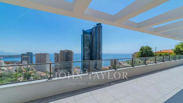 BEAUSOLEIL - TOIT TERRASSE 5 PIÈCES - RÉSIDENCE NEUVE - VUE MER ET MONACO