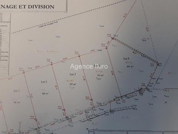Terrain constructible - Proximite oloron-sainte-marie - Réf.:205158 PROXIMITE OLORON - LOT DE 5 TERRAINS A BATIR -