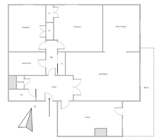 T4 à Moulin à Vent : calme, volumes et potentiel