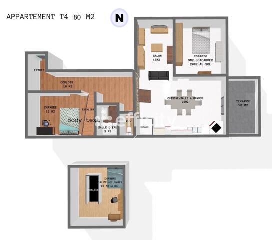 Appartement 4 pièces - 100 m²