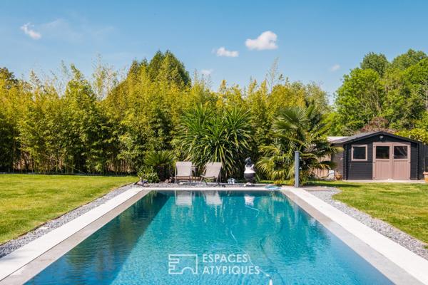 Maison rénovée et son parc en bord de Sèvre