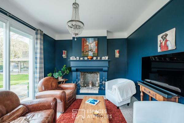 Maison rénovée et son parc en bord de Sèvre