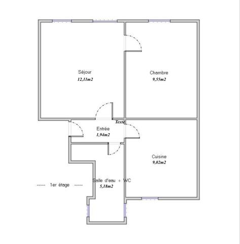 2 pièces lumineux au calme – Métro à pied