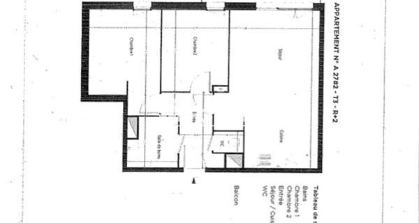 Location Appartement 3 pièces 62.76 m² - Lens 62300
