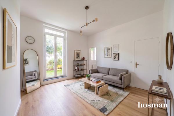 Appartement 2 pièces de 39 m² - Jardin privé sans vis à vis de 38m²- Rue de l'Ourcq, Paris 19ème