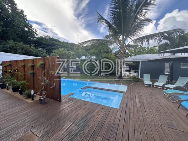 Saint-François (97118) Exclusivite ZEOPIE Immobilier : bungalow 2 chambres avec terrasse privative dans petite copropriété avec pisci
