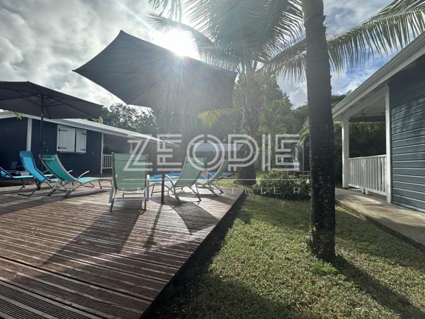 Saint-François (97118) Exclusivite ZEOPIE Immobilier : bungalow 2 chambres avec terrasse privative dans petite copropriété avec pisci