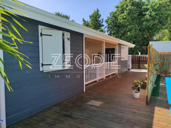 Saint-François (97118) Exclusivite ZEOPIE Immobilier : bungalow 2 chambres avec terrasse privative dans petite copropriété avec pisci