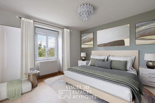 Maison rénovée avec vue dégagée