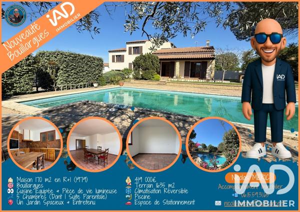 Maison à vendre 7 pièces 170 m² Bouillargues