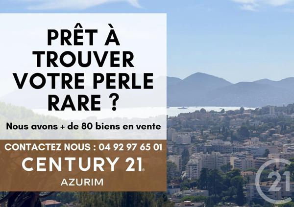 Appartement F3 à vendre  3 pièces - 71,13 m 2   LE CANNET  - 06