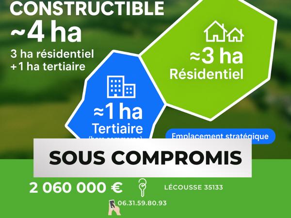 Terrain - 39000 m² Exclusivité efficity