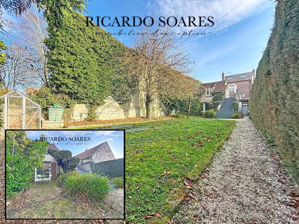 FLEURINES 60700 - MAISON DE VILLE 207m2 / 3 CHAMBRES + 2 STUDIOS / TERRASSE / TERRAIN 534m2 / SOUS-SOL TOTAL