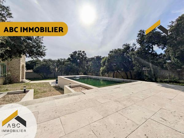 Uchaux (84100) MAISON DE 190 M2 - 3 CHAMBRES - PISCINE - TERRAIN DE 2060 M2 SUR UCHAUX