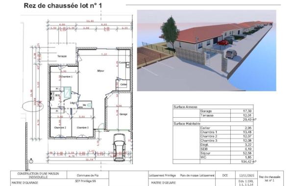 Vente Villa Villa Neuve Plain-pied de 105 m² neuf Pia