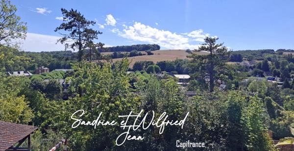 LES ANDELYS (27) - Maison familiale spacieuse avec 6 chambres, jardin en paliers et vue imprenable sur la vallée