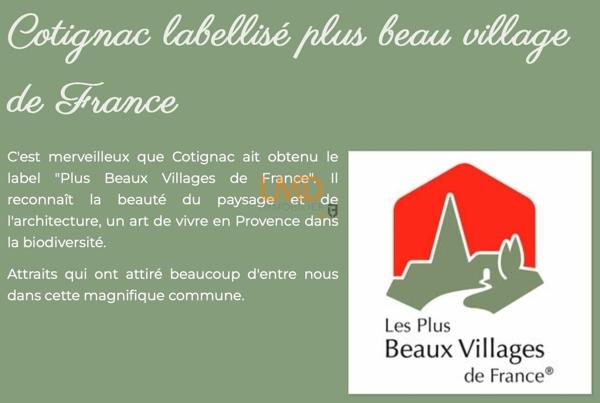 Cotignac: maison T5 de 165m2 sur terrain 1500m2