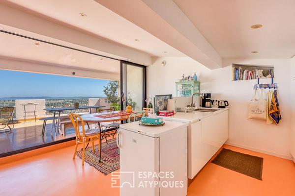 Maison de charme avec terrasse et vue mer