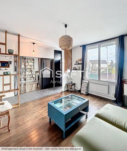 Comme une maison à 5 min du RER E Rosny-sous-bois – Appartement atypique avec jardin et garage