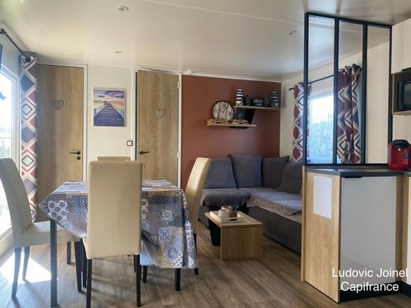 a vendre-Mobil-home 40m2 6personnes au bord de l'océan
