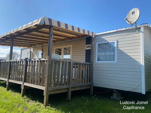 a vendre-Mobil-home 40m2 6personnes au bord de l'océan