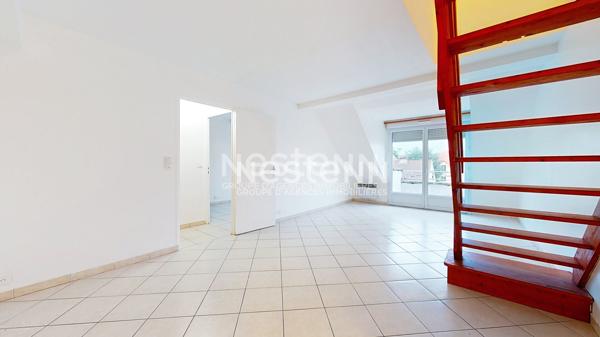 A louer à LONGJUMEAU, T3 en duplex avec balcon et place de parking en sous-sol