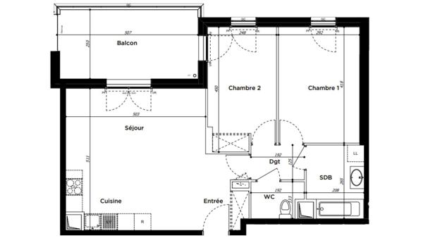 Appartement à vendre 3 pièces 62 m² Fontenay-aux-Roses