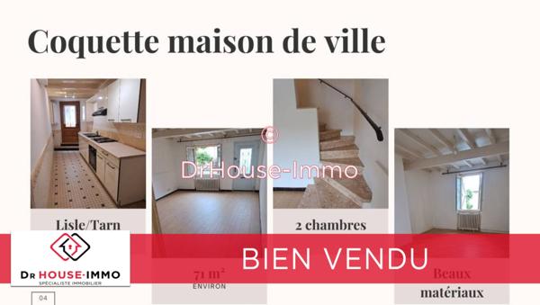 Maison à vendre 3 pièces de 71 m²