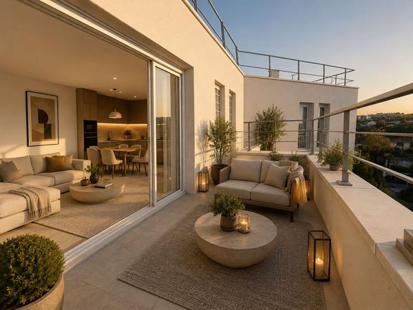 Appartement 3 pièce avec terrasse et parking en sous-sol