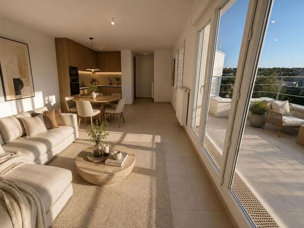 Appartement 3 pièce avec terrasse et parking en sous-sol