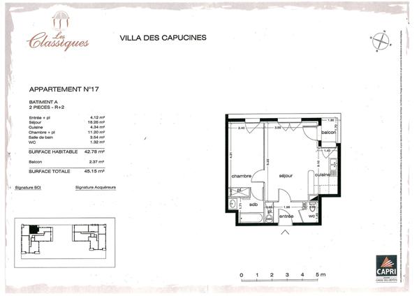 Appartement MASSY 2 pièces 42.78 m²