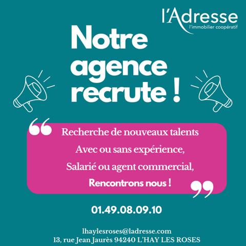 Maison L Hay Les Roses centre ville 105 m2 10min métro 14