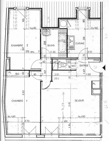 Appartement à vendre 3 pièces 66 m² Antony