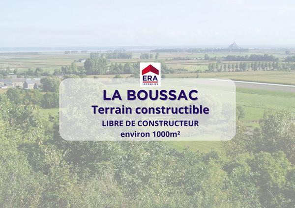 Terrain constructible 1000 m2 La Boussac