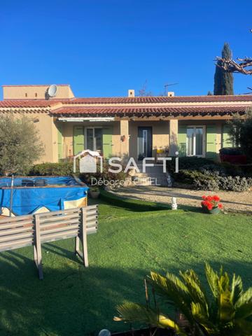 Villa plain pied type cinq pièces  avec jardin et garage