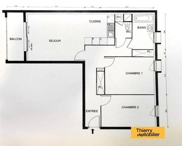 Appartement 3 pièces - 44300 Nantes -  Géraudière - Boissière