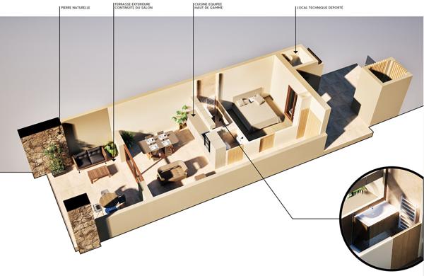 Appartement 2 pièces 44 m2