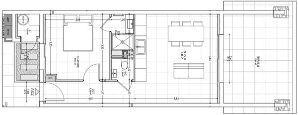 Appartement 2 pièces 44 m2