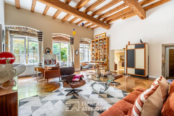 Appartement de caractère avec jardin et vue Saône